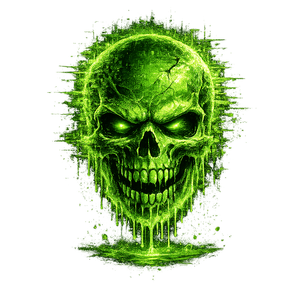Alternate getFHKT toxic green skull Discord emoji